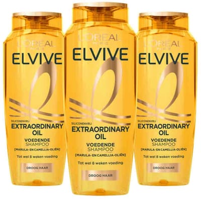 L'Oréal Elvive Extraordinary Oil Shampoo - 3 x 250 ml - Voordeelverpakking