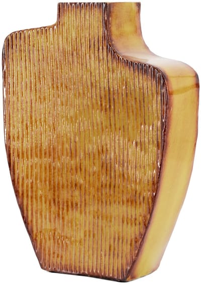 HomeBound by KY | Metalen vaas Solid mustard | bloemenvaas