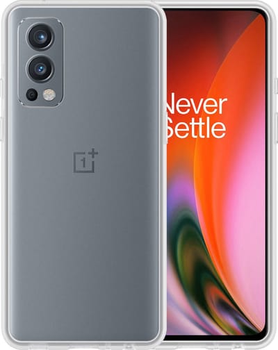 Hoesje - Geschikt voor OnePlus Nord 2 - Sterk & Shockproof - Siliconen Case - Hoes Cover - Telefoonhoes - Transparant