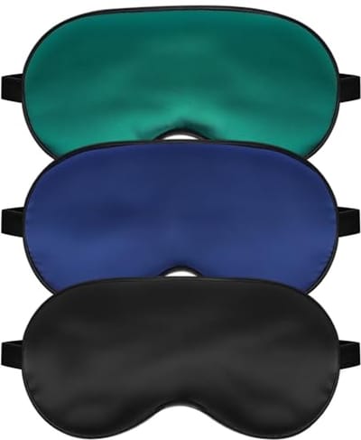 Verstelbaar 3D Slaapmasker - 2 Stuks Zwart en Grijs - Comfortabel en Superzacht Oogmasker voor Volledige Nachtrust