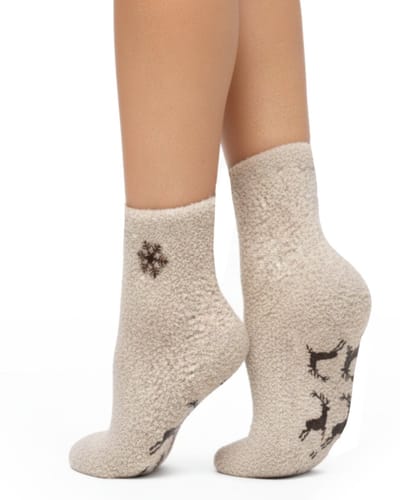 Topsocks bedsokken kleur: creme maat: 36-41