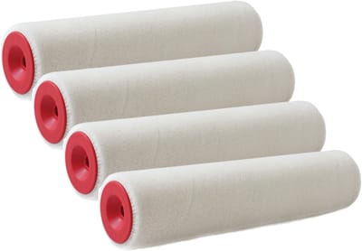Sorex vacht verfroller anti spat - 4x - muur roller - pluisvrij - 5 x 25 cm - schilderen van wanden en plafonds