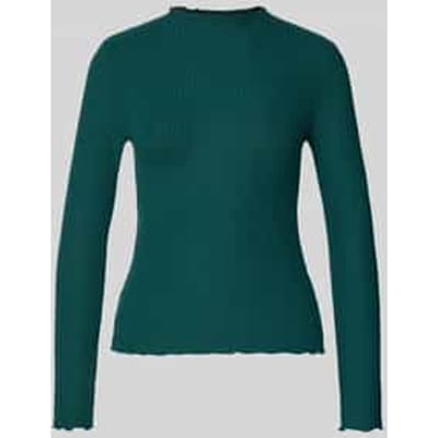 Slim fit shirt met lange mouwen met viscose, model 'EMMA'