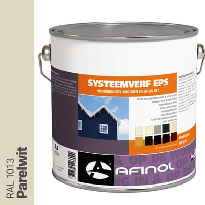 Afinol Systeemverf-Schakelverf Parelwit (RAL 1013) 2,5 liter