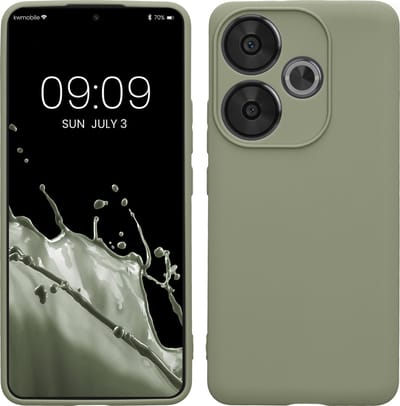 kwmobile telefoonhoesje geschikt voor Xiaomi Poco F6 5G - Hoesje voor smartphone - Precisie camera uitsnede - In grijsgroen