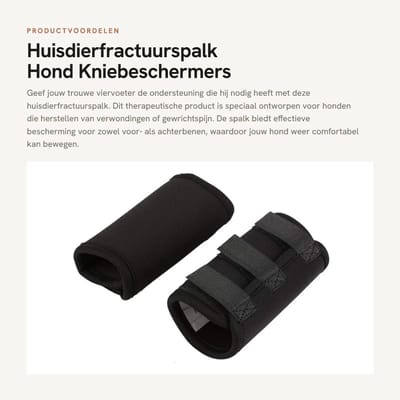 Dailygoods- Fractuurspalk Hond - Gewrichtsherstelverband - Kniebeschermers - Orthopedische Bescherming - Hondenbeenbrace - Hulpstabilisatie