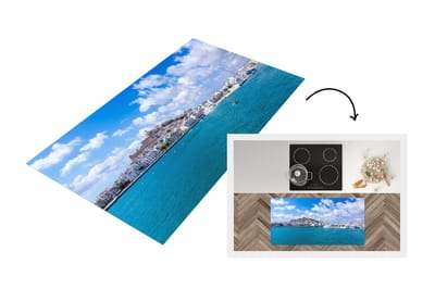 Keukenloper - Loper keuken - Jachthaven op Ibiza - 120x60 cm - Keukenloper vinyl