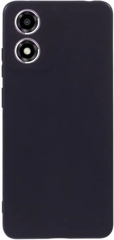 Zwart Dun TPU Hoesje Geschikt voor Motorola Moto E14 | Back Cover | Lichtgewicht | Ultra Dun | Flexibel | Zacht