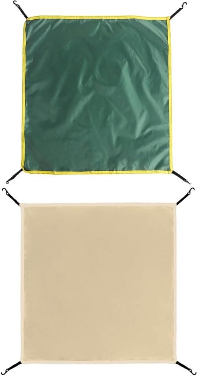 Waterdicht Campingzeil - Regenhoes Tent - Outdoor Avonturen - Zilver Gecoate Stof - 110 x 110 cm - Groen