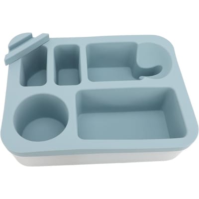 Bank Bekerhouder Dienblad met Draaibare Telefoonhouder Anti-Mors Bank Drankhouder voor Snacks Drank Blue gray