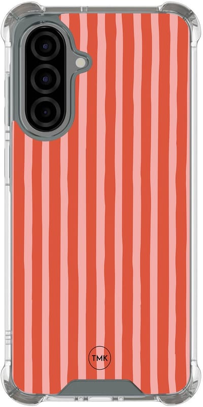 Shockproof hoesje geschikt voor Samsung Galaxy A36 - Streepjes - Schokbestendig - Verhoogde randen - TPU case - Extra Sterke Back Cover - Gestreept - Transparant, Multi