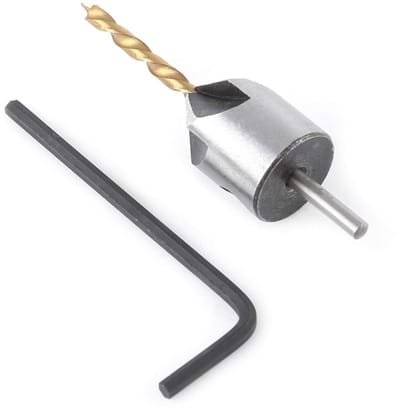 Verstelbare Houtboor Set met Rondas en Inbussleutel - 3mm Countersink Boor voor Houtbewerking en Timmerwerk
