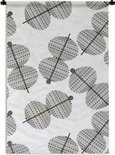 Wandkleed - Wanddoek - Lampion - Patronen - Lampen - 60x90 cm - Wandtapijt