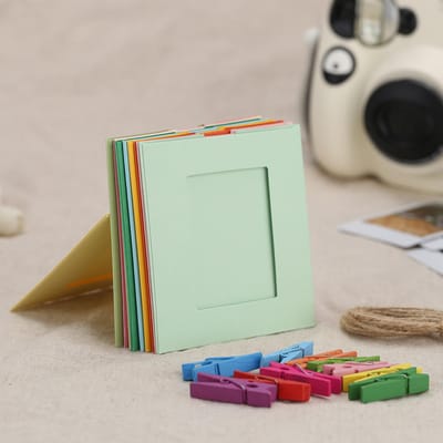 fotolijsten maten 10st 3  Foto Muur Hang Frame Clip Klem String 3 in 1 voor Fujifilm Mini 8 white