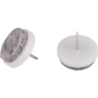 Fix-o-moll Meubelglijder Viltglijders Met Nagel - Nagelbaar - Vilt - Diam. 24mm - Rond - 16 Stuks