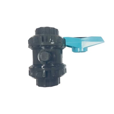 FITVALF PVC BALLVALVE 50mm PVC-U PN:16 | SOLVENT SOCKET | OPLOSMIDDEL SOCKET | OPLOSMIDDEL STOPCONTACT| Ø 50 mm | BALL VALVE | BALLVALVE | PVC