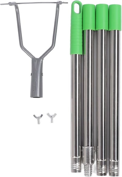 Onkruidsteker Lange Steel - Tuin Gereedschap - Tuin Onderhoud - Verstelbare Hoogte - Tot 1.7 Meter - Zilver