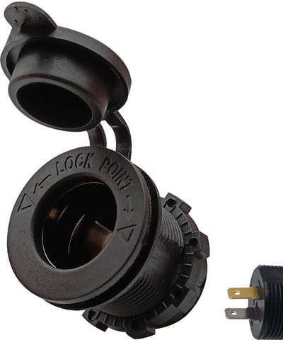ProRide 12V Sigarettenaansteker Stopcontact Inbouw - 12/24V - 10A - Stopcontact Auto, Boot en Camper