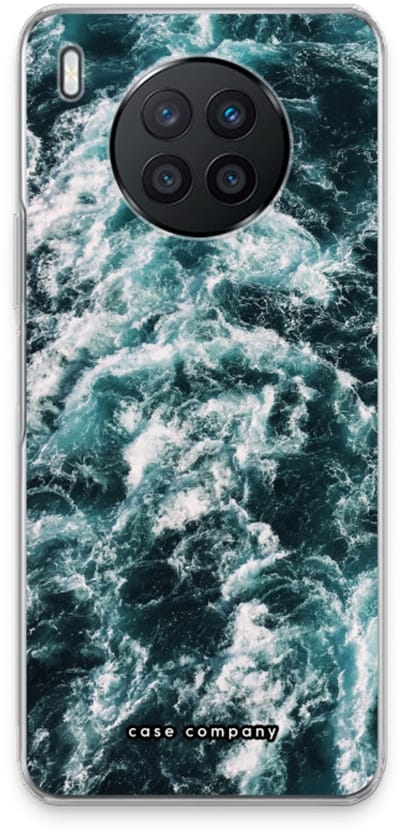 Case Company® - Hoesje geschikt voor Huawei Nova 8i hoesje - Zee golf - Soft Cover Telefoonhoesje - Bescherming aan alle Kanten en Schermrand