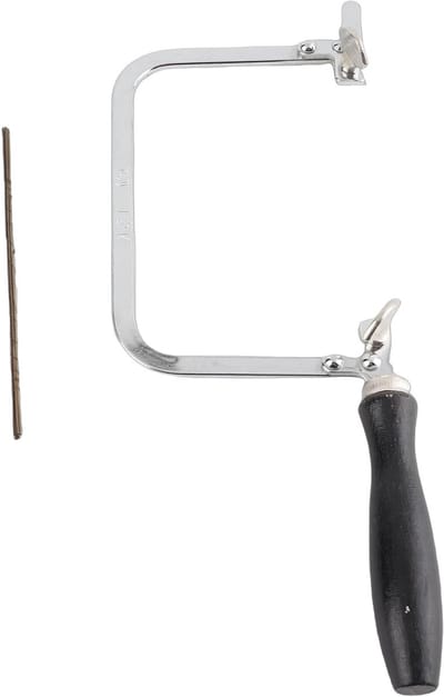 Draagbare zaagset voor juweliers, U-vormige handgreep, ideaal voor het snijden van draad en het maken van ringen, perfect voor sieradenbewerking en waxen