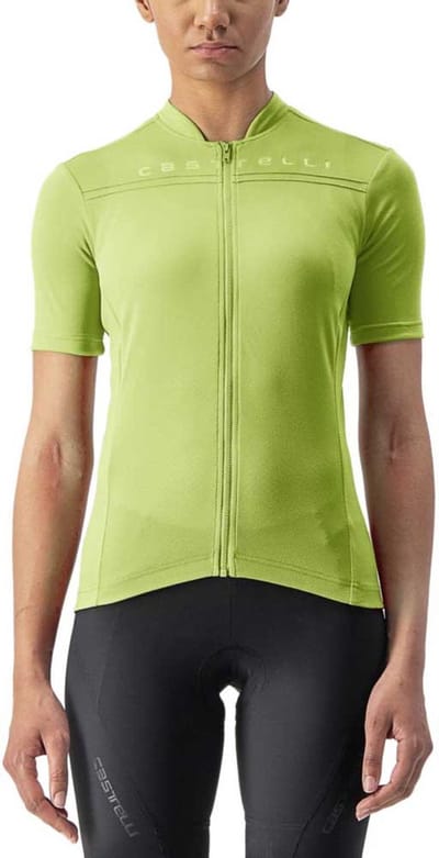Castelli Anima 4 Korte Mouw Wielertrui Groen M Vrouw