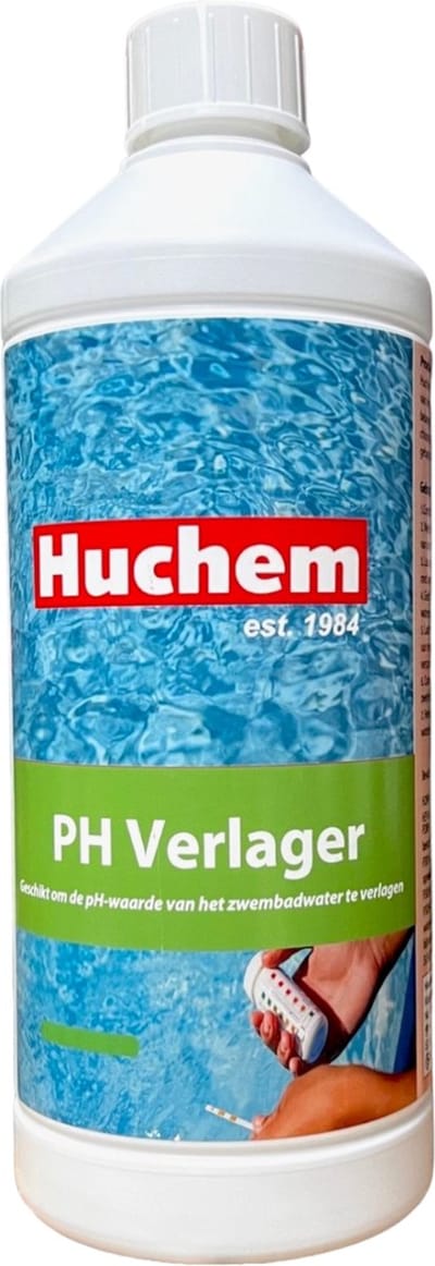 pH- | pH minus| 1L | pH Verlager | pH down | Zwembad | Whirlpool | Hottube | Bubbelbad | Waterbehandeling