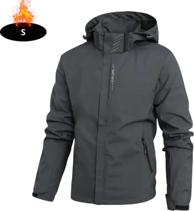 Livano Windjas Heren - Parka - Lente & Herfst - Jas - Volwassen - Windjack - Windbreaker - Outdoor - Grijs - S