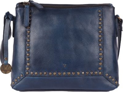 Echt Italiaans Leren Boho Crossbody Slingtas met Studs voor Dames – Stijlvol, Duurzaam & Perfect voor Dagelijks Gebruik