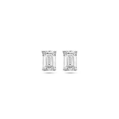YO&NO - Oorknoppen - Zirkonia - Zilver gerhodineerd