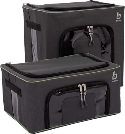 Bo-Camp - Opbergbox - Opvouwbaar - 2 Stuks - 2 Maten