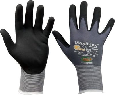 SW-Stahl Z632 nylon gebreide handschoenen Nitril/PU-schuim, maat 9, 10 paar voordeelpakket