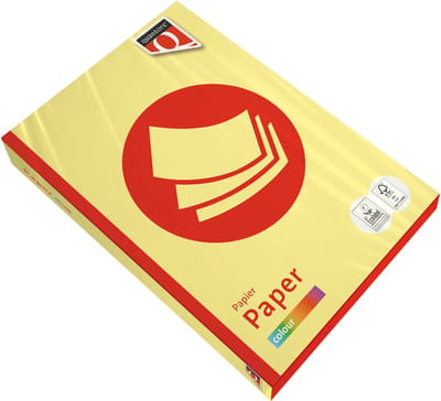 5x Kopieerpapier Fastprint A4 80gr geel - doos 5x500vel