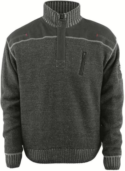 Mascot Frontline Gebreide trui met korte rits 50354-835 - lichtantraciet - 3XL