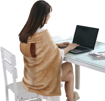 Multifunctionele USB Elektrische Verwarmde Deken - Verstelbare Draagbare Cape voor Thuis, Slaapbank en Kantoor - Warmte Deken, Cozy Deken, Elektrische Cape