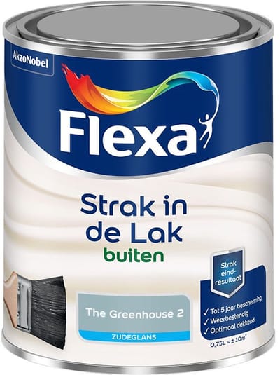 Flexa - Strak In De Lak Buitenlak Zijdeglans - The Greenhouse 2 - Mengverf - 750 Ml