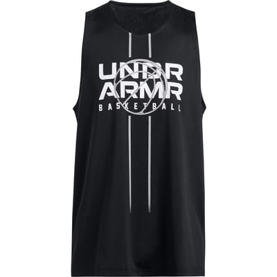 Under Armour Baseline Reversible Mouwloos T-shirt Zwart M Man