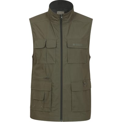 Mountain Warehouse Heren Trek II Gilet (Kaki Groen)