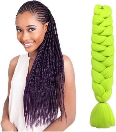 X-Pression Ultra Braid Premium - Vlechthaar -Neon Groen - Green - Synthetisch Haar