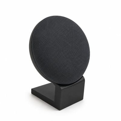 YUOM. Tafelstandaard Geschikt voor Google Nest Mini – Speaker Houder / Bureau Standaard – Compact Design – Zwart