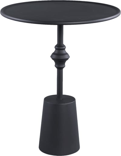 PTMD Bijzettafel Dinja - 53x41x54 cm - Ijzer - Zwart
