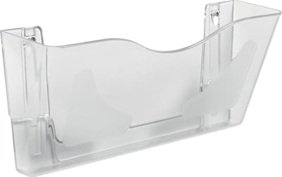 Deflecto DocuPockets muurfolderhouder horizontaal, 1 vak, transparant 6 stuks