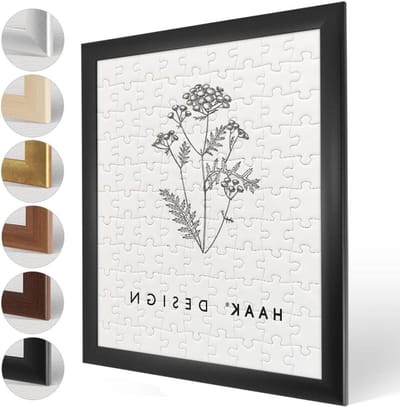 Puzzellijst - Fotolijst puzzel - Puzzels inlijsten - 35 mm breed frame - 50 x 70 cm - Zwart mat