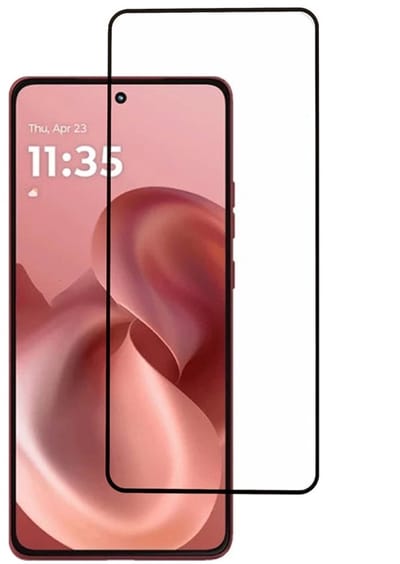 Coverup Screen Protector - Geschikt voor Motorola Moto G86 / G86 Power Screen Protector - Coverup Full-Cover 9H Tempered Glass - Zwart
