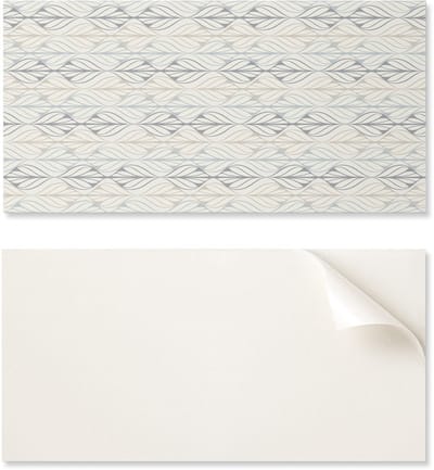 PVC-paneel met een eenvoudig decoratiemotief voor de eetkamer, 100x50 cm, bladpatroon in ruiten.