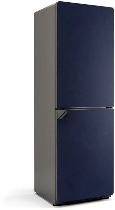Wallfluent Magnetische Koelkastmat - Donker Marineblauw Koelkast Magneet Sticker - 60 cm x 190 cm - Donker Marineblauw Magnetische Koelkastmat - Decoratieve Koelkastfolie - Magneet Poster Voor Koelkast - Herbruikbare Magneetmat Koelkast