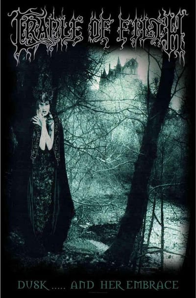Cradle Of Filth Textiel Poster Flag Dusk And Her Embrace Multicolours
