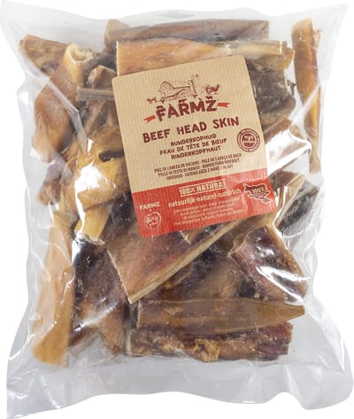 Duvoplus - Hondensnack - Hond - Farmz Runderkophuid 12cm - 1kg - 1st