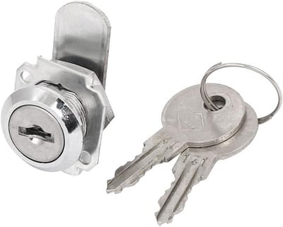 Universeel Cilinderslot voor Lades en Kasten - Metalen Veiligheidsslot met Sleutel (23mm)