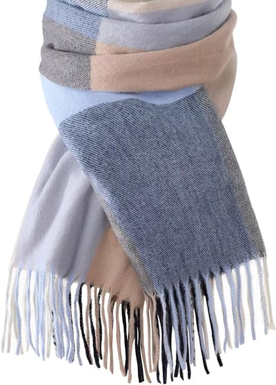 Lange Deken Sjaal van Kasjmier Gevoel voor Dames in Ruitpatroon - Ideaal voor Winter en Herfst, Pashmina Stijl