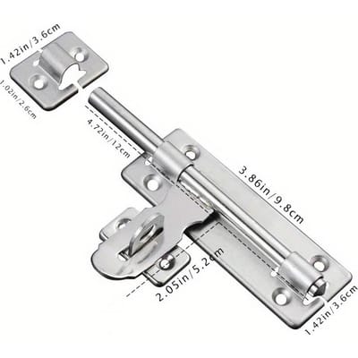 1 stuks Heavy-Duty Stalen Dagschoot En Hangslot Sluiting Beveilig Uw Huis Gebruik Met Deze Sluiting Duurzaam Duurzaam Nuttig Nuttig